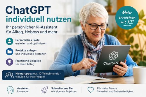 Fortgeschrittenenkurs ChatGPT – KI individuell nutzen
