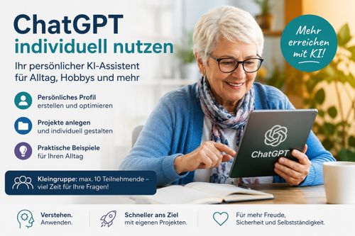 Fortgeschrittenenkurs ChatGPT – KI individuell nutzen