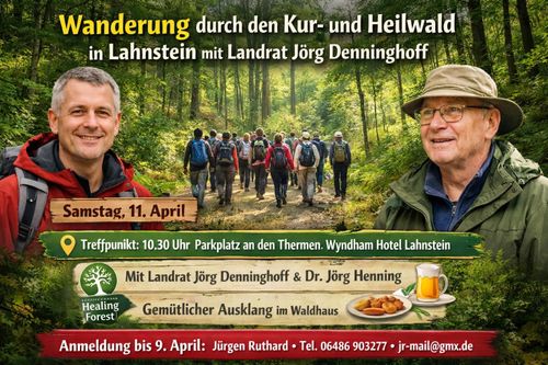 Wanderung mit Landrat Jörg Denninghoff